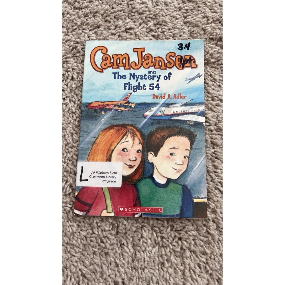Cam Jansen And Theโ Mystery Of Flight 54 By David A. Adler Paperback Book